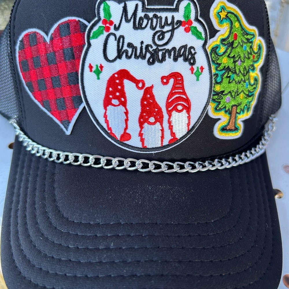 Merry Christmas Gnome Foam Trucker Hat